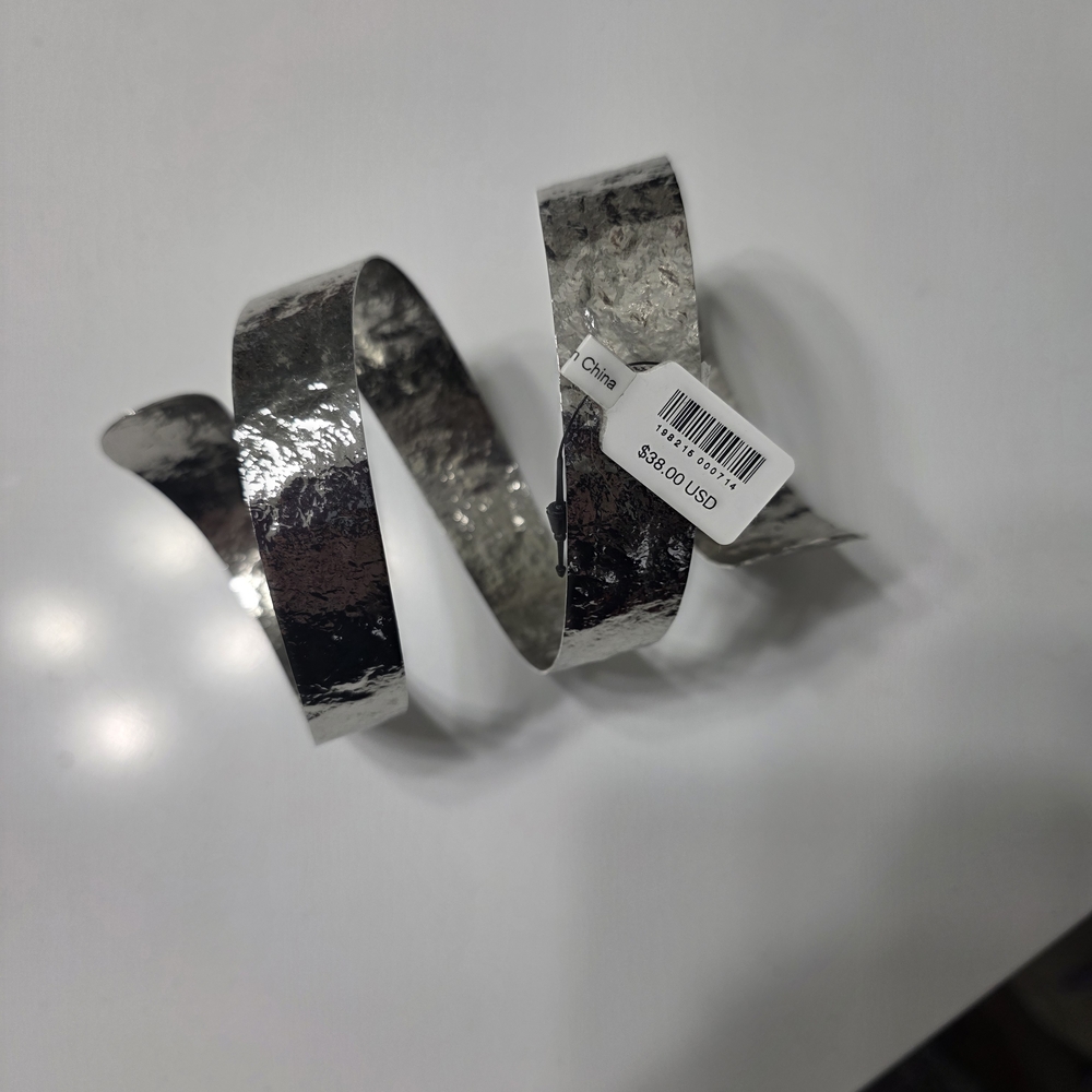 Silver Metal Wrap Bracelet